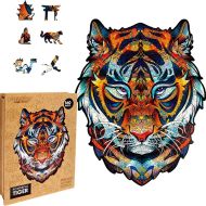 Puzzler Puzzle drevené, farebné - Mocný Tiger - cena, porovnanie