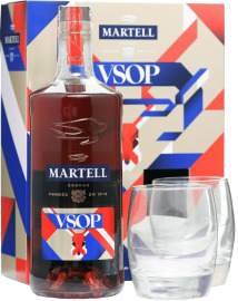 Martell VSOP + 2 poháre 0,7l