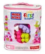 Mattel MEGA BLOKS Kocky v plastovom vrecúšku ružové - cena, porovnanie