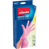Vileda Simple rukavice M/L 100ks - cena, porovnanie