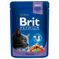 Brit Premium Cat kapsa with Cod Fish 100g - cena, porovnanie