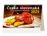 Kalendář stolní 2024 - Česko-slovenská kuchařka/kuchárka - cena, porovnanie