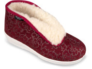 Mjartan Bordové vzorované papuče z ovčej vlny - cena, porovnanie