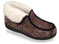 Mjartan Uzatvorené papuče s leopardím vzorom z ovčej vlny - cena, porovnanie