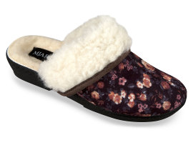 Mjartan Vlnené papuče - kvetovaný vzor