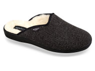 Mjartan Vlnené papuče - šedé vzorované - cena, porovnanie