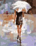 Zuty Dievča s bielym dáždnikom, 80x100cm bez rámu a bez napnutia plátna - cena, porovnanie