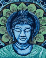 Zuty Maľovanie podľa čísel Zelenomodrý Budha, 80x100cm napnuté plátno na rám - cena, porovnanie