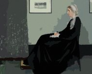 Zuty Maľovanie podľa čísel Whistlerova matka (J. McNeill Whistler), 40x50cm bez rámu a bez napnutia plátna - cena, porovnanie