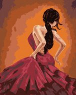 Zuty Tanečnice tancujúce flamenco, 80x100cm bez rámu a bez napnutia plátna - cena, porovnanie