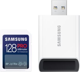 Samsung SDXC PRO Ultimate + USB adaptér 128GB