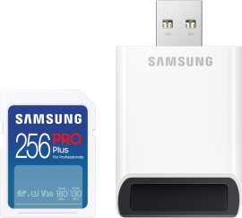 Samsung SDXC PRO Plus + USB adaptér 256GB