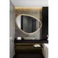Alfaram.sk Kúpeľňové zrkadlo nepravidelného tvaru s osvetlením - OBSYDIAN LED - cena, porovnanie