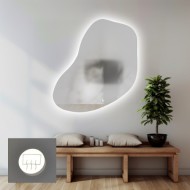 Alfaram.sk Kúpeľňové zrkadlo nepravidelného tvaru s protiparovou podložkou - KWARC LED PREMIUM - cena, porovnanie