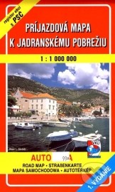Príjazdová mapa k Jadranskému pobrežiu 1:1 000 000