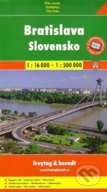 Bratislava, Slovensko 1:16 000, 1:500 000