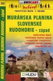 Muránska planina, Slovenské rudohorie - západ 1:100 000