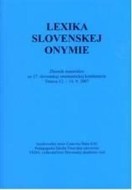 Lexika slovenskej onymie - cena, porovnanie