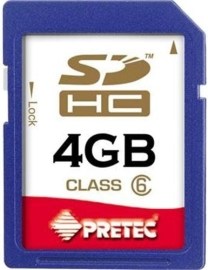Pretec SDHC Class 6 4GB
