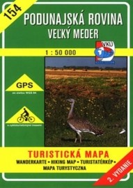 Podunajská rovina - Veľký Meder - turistická mapa č. 154