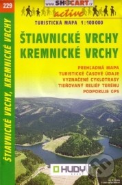 Štiavnické vrchy, Kremnické vrchy 1: 100 000