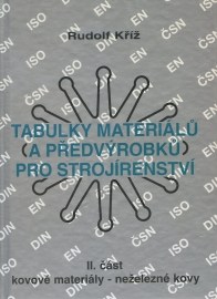 Tabulky materiálů (a předvýrobků) pro strojírenství - II. část