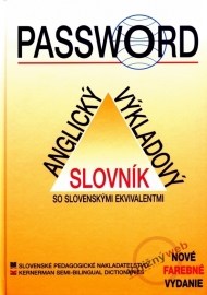 Password - Anglický výkladový slovník so slovenskými ekvivalentmi