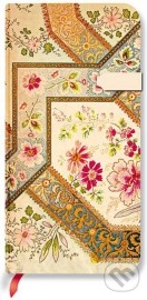 Paperblanks - Filigree Floral Ivory - SLIM - linajkový