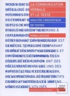 La communication verbale et le texte - cena, porovnanie