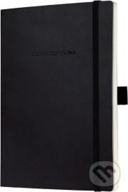 Notebook CONCEPTUM softcover čierny 18,7 x 27 cm linka