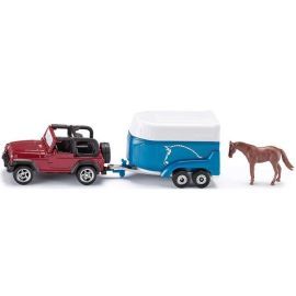 Siku Blister - Jeep s prívesom a koňom