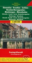 Slowenien, Kroatien, Serbien, Bosnie-Herzegowina, Montenegro, Mazedonien 1:600 000