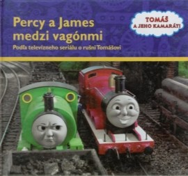 Percy a James medzi vagónmi