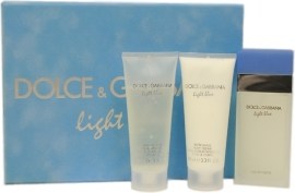 Dolce & Gabbana Light Blue toaletná voda 100ml + sprchový gel 100ml + telové mlieko 100ml