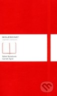 Moleskine - stredný linajkový zápisník (červený) - cena, porovnanie