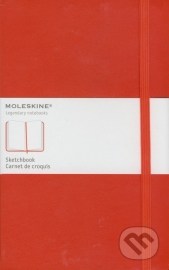 Moleskine - stredný skicár (červený)