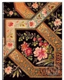 Paperblanks - Filigree Floral Ebony Handstitched - ULTRA - linajkový