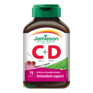 Jamieson Vitamín C & D Cherry 75tbl - cena, porovnanie