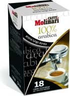 Molinari 100% Arabica 18x7g - cena, porovnanie