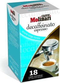 Molinari Espresso bezkofeínová 18x7g