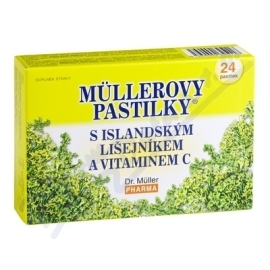 Dr. Muller Müllerove Pastilky s Islandským Lišajníkom a Vitamínom C 24ks