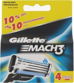 Gillette Mach 3 náhradné hlavice 4ks