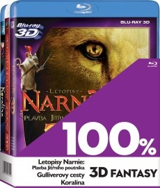 Kolekcia 3D - Fantasy filmy (Letopisy Narnie:Plavba Jitř.poutníka, Gulliverovy cesty, Koralína)