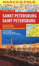Petrohrad - laminovaná mapa