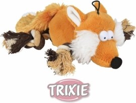 Trixie Plyšová liška so sukmi a zvukom 34cm