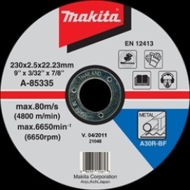 Makita Na železo 230mm/22,23mm 2,5mm