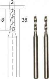 Proxxon Tvrdokovové vrtáky 2.0mm