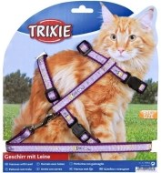 Trixie Postroj pre mačku s vodítkom 34-57cm/13mm 1,2m - cena, porovnanie