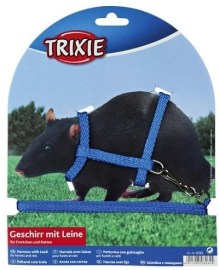 Trixie Postroj s vodítkem pre potkana, fretku 12-25cm/8mm 1,25m