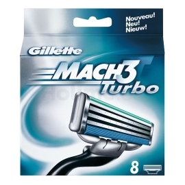 Gillette Mach 3 Turbo náhradné hlavice 8ks